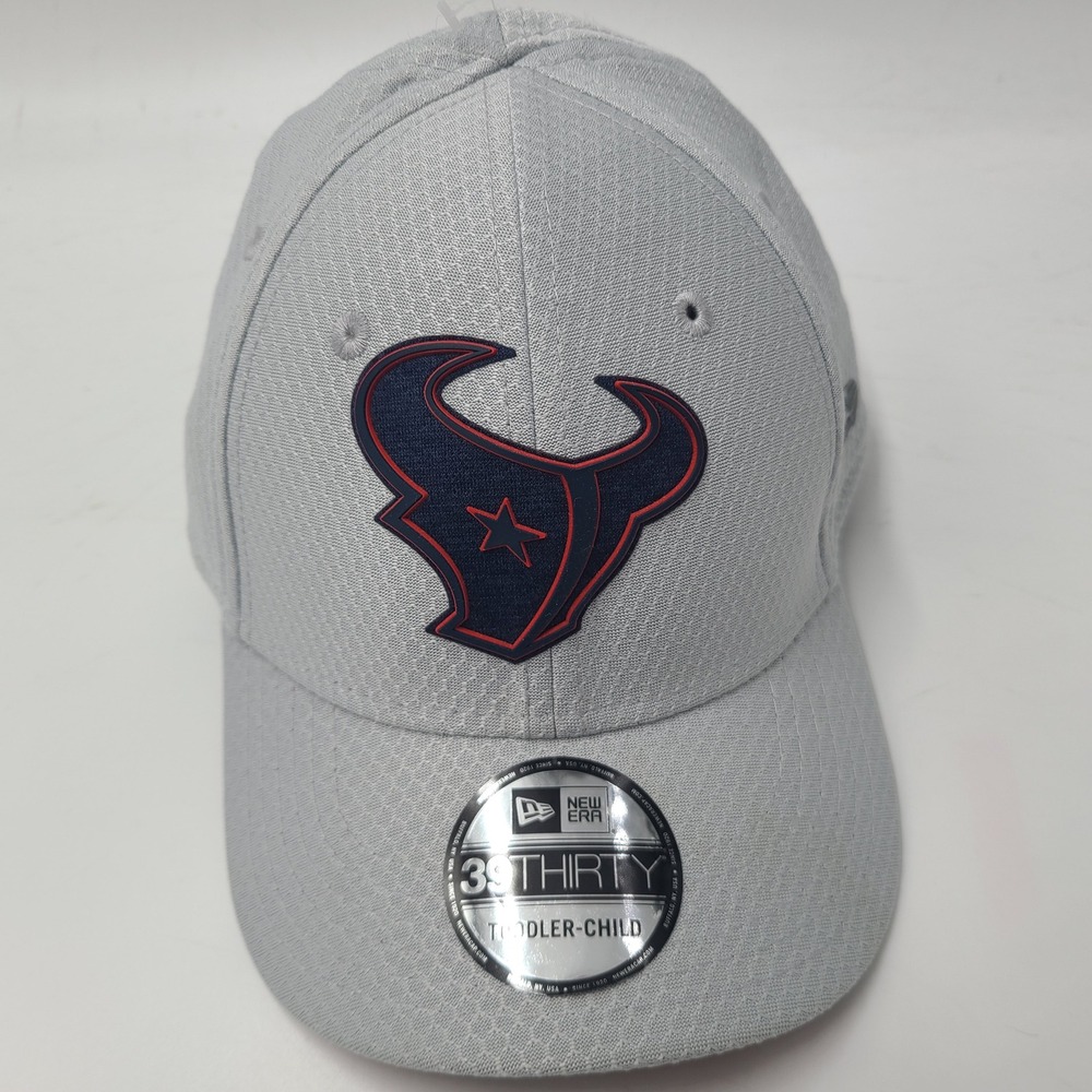 Toddler-Child Houston Texans Hat Fitted New Era 39Thirty Gray Red NFL Football‎